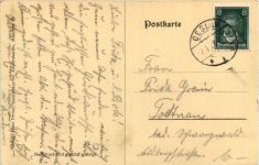 Zwiesler Waldhaus mit dem Falkenstein - Künstlerkarte Pernat