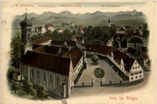 Isny im Allgäu - Künstler-AK Eugen Felle