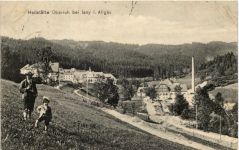 Heilstätte Überruh bei Isny - Künstler-AK Eugen Felle