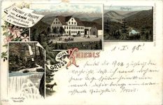 Gruss vom Kniebis - Gasthof zum Lamm - Litho