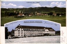 Isny - Städtische Heilstätte Wilhelmsstift - Künstler-AK Eugen Felle