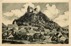 Schloss Waldburg bei Ravensburg - Künstler-AK Eugen Felle
