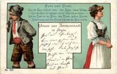 Gruss aus Immenstadt - Hans und Liese