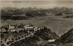 Schloss Zeil bei Leutkirch - Künstler-AK Eugen Felle