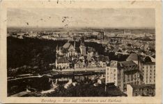 Bernburg, Blick auf Villenkolonie und Kurhaus