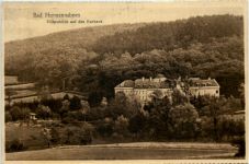 Bad Hermannsborn, Höhenblick auf das Kurhaus