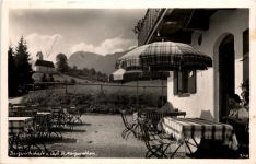Brannenburg, Cafe St. Margarethen mit Blick ins Inntal