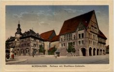 Nordhausen - Rathaus mit Stadthaus-Gebäude
