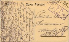 Armee belge - Feldpost