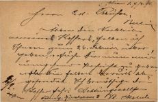 Ganzsache Wien Stefaniestrasse 1891