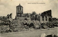 Rethel - Zerstörter Teil mit Kathedrale