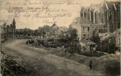 Zonnebeke - Kirche ohne Turm - Feldpost 51. Res Division