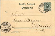 Ganzsache gelaufen in Schwaan