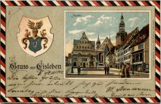 Gruss aus Eisleben - Litho