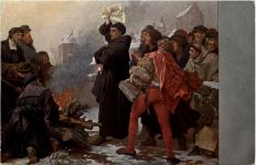 Martin Luther verbrennt die Bannbulle