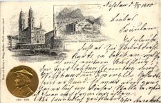 Zürich - Zwingli - Wildhaus - Prägekarte