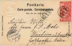 Zürich - Zwingli - Wildhaus - Prägekarte