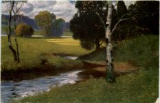 Künstlerkarte Eduard Rüdisühli - Wiesenbach