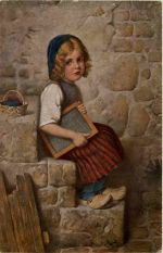 Künstler AK Herrmann Kaulbach - Gretel