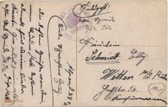 1. Weltkrieg - Ein volles Glas - Feldpost Ers. Bat. Res Inf. Regiment 56