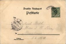 Gruss aus der Schnupftabak Mühle bei Schwelm - Litho - Vorläufer