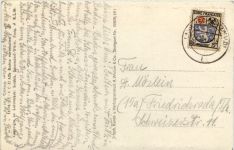 Lahr vom flugzeug aus - Einzelfrankatur Franz. Zone