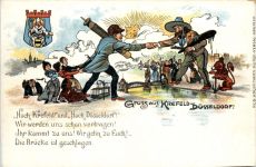 Gruss aus Krefeld - Düsseldorf - Litho