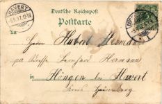 Gruss aus Düsseldorf - Waarenhaus Gebr . Hartoch - Litho