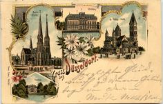 Gruss aus Düsseldorf - Litho