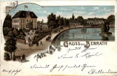 Gruss aus Benrath - Schloss Restaurant - Litho