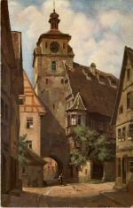 Rothenburg - Künstlerkarte J. Frank