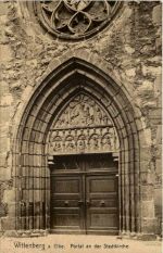 Wittenberg, Portal an der Stadtkirche