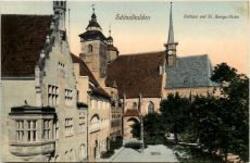 Schmalkalden, Rathaus und St. Georgs-Kirche