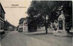 Mansfeld, Partie a. Lutherplatz m. Lutherbrunnen