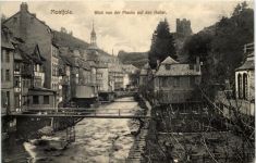 Montjoie - Monschau, Blick von der Planke auf den Haller