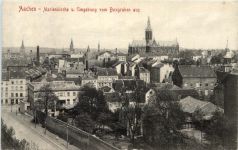 Aachen, Marienkirche u. Umgebung vom Boxgraben aus