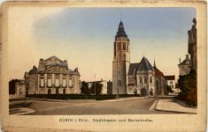 Düren, Stadttheater und Marienkirche