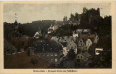 Monschau-Montjoie, Ev. Kirche und Schlossruine