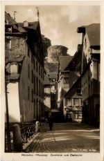 Monschau-Montjoie, Durchblick zum Eselsturm