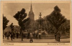 Aachen, Brunnen auf dem Kaiserplatz