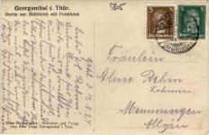 Bad Georgenthal, Partie am Mühlteich mit Forsthaus
