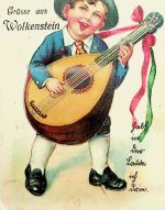 Gruss aus Wokenstein - AK um Aufklappen