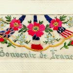 Souvenir de France - Bestickte Karte