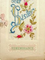 To my dear Sister - Bestickte Karte