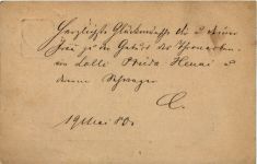 Ganzsache Plön gelaufen 1880