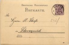 Eutin - Ganzsache 1890