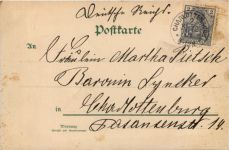 Neujahr- Frau mit Fäscher Jahreszahl 1902