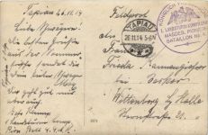 Soldaten 1. Landsturm Magdeburg Pionier Batl. 4 gelaufen in Tapiau - Ostpreussen