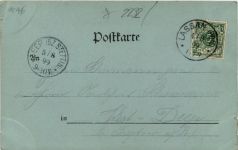 Gruss aus Zinnowitz gelaufen in Lassan Pommern