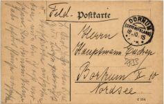Ganzsache Dornum - Feldpostkarte